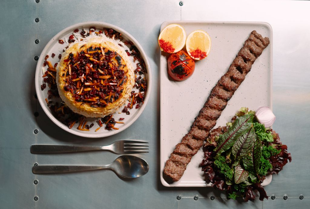 کوبیده یک سیخ