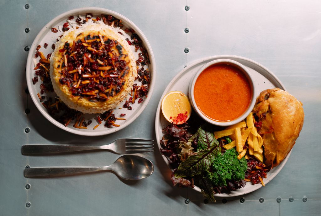 زرشک پلو با مرغ