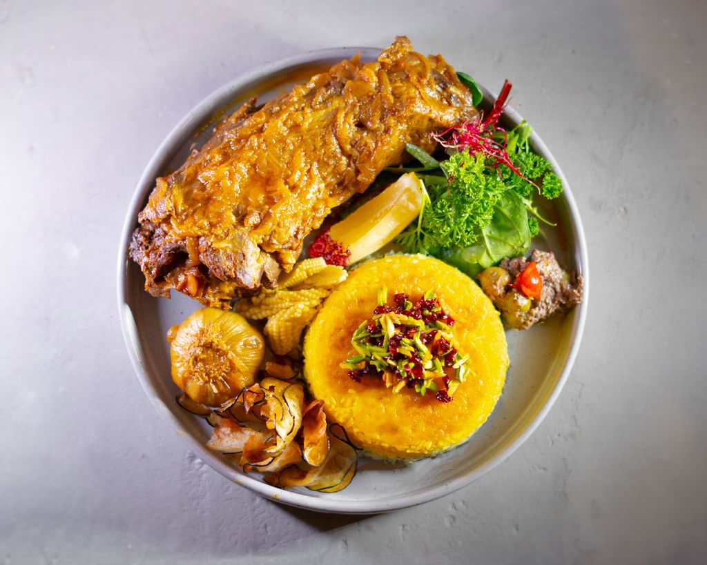 باقالی پلو با گردن